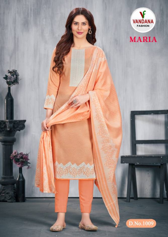 Maria By Vandana Cotton Printed Dress Material

